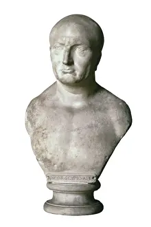 Iber1405nophotog Prints: Portrait of Scipio Africanus. 17th c