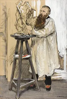 Sculptor Prints: Portrait of the Sculptor Auguste Rodin in his Studio