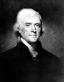 President Prints: Portrait of Thomas Jefferson, by Rembrandt Peale