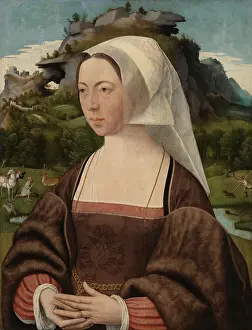Hubert Prints: Portrait of an Unknown Woman, by Jan Jansz Mostaert