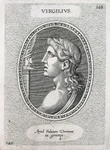 Lombardia Prints: Portrait of Virgil from the book 'Illustrium imagines' (1606)