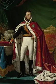 Belgium Prints: Portrait of William I, King of the Netherlands, by Joseph Paelinck, 1819 oil on canvas