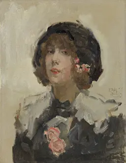 Israels Prints: Portrait of a Woman, by Isaac Israels, c