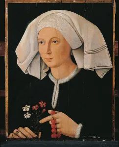 Beads Prints: Portrait of a Woman, by Master of Ulm
