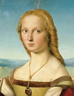 Food And Drink Prints: Portrait of a Young Woman (Lady with a Unicorn)