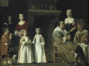 Attire Prints: Portraits in an interior. 1647; Portraits in an interior