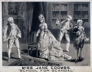Images Dated 19th August 2008: Poster for an 1879 American production of Richard Brinsley Sheridan's 1777 play