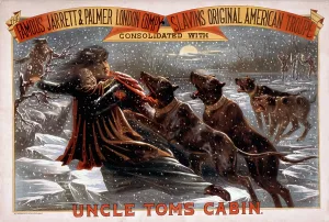 December Prints: Poster for an 1881 theatrical production of Harriett Beecher Stowe's