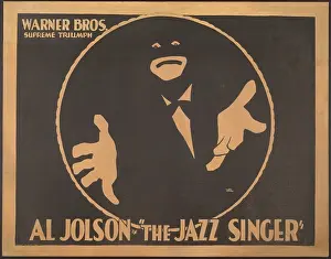 Silhouette Prints: Poster for the 1927 film, THE JAZZ SINGER