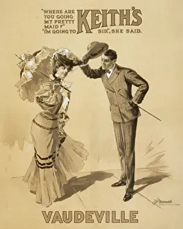 Parasol Prints: Poster advertising Keith's Vaudeville
