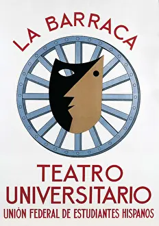 Theatre Prints: Poster advertising 'La Barraca' (The Barn)