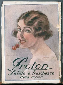 Wavy Hair Prints: Poster Advertising Proton, by Unknown Artist
