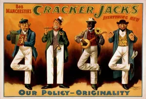 Vaudeville Prints: Poster for Bob Manchester's Cracker Jacks everything new vaudeville troupe