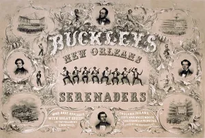 Blackface Prints: Poster for BUCKLEY NEW ORLEANS SERENADERS