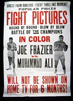 Muhammad Prints: Poster for the first Joe Frazier vs