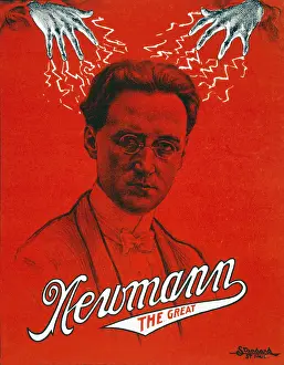 Show Prints: Poster for Newmann the Great, George Newmann, Hypnotist, and stage magician, circa 1930