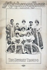 Images Dated 19th August 2008: Poster for the Newsky Troupe that performed on the Orpheum vaudeville circuit