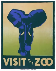 Graphic Design Prints: Poster promoting the zoo as a place to visit