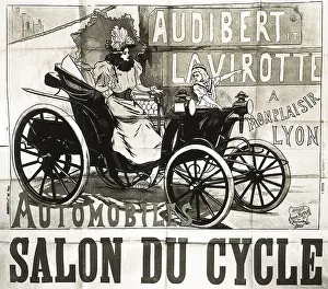 Technician Prints: Poster of 'Salon du cycle' advertising the cars Audibert et Lavirotte
