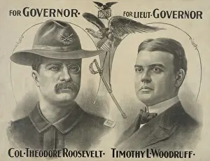 Governor Prints: Poster for Theodore Roosevelts campaign for Governor of New York State