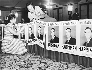 Ambassador Prints: Posters, The Man For The Job at Averill Harriman Convention headquarters, July 16, 1952