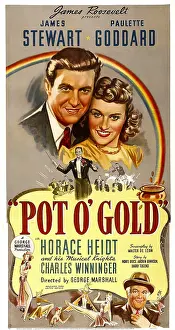POT O'GOLD, top from left: James Stewart, Paulette Goddard, bottom right: Charles Winninger, 1941