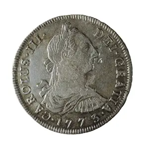 Stamps Prints: Potosi with the image of Charles III