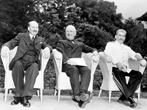 Germany Prints: The Potsdam Conference: British Prime Minister Clement Attlee