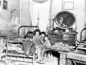 Slum Prints: Poverty stricken children in a rural slum