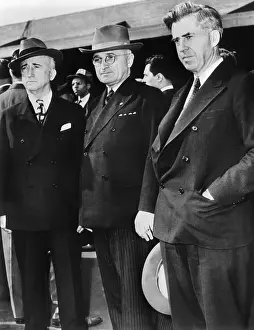 Byrnes Prints: Powerful FDR advisor, James Byrnes; Vice President Harry Truman; and Former FDR Vice President