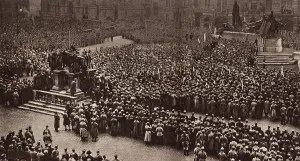 Treaties Prints: The Prague Garrison swears allegiance to the new Czechoslovak Republic