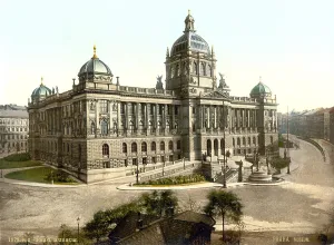 Prague Prints: Prague, Museum, Bohemia, Austro-Hungary, photochrom, circa 1900