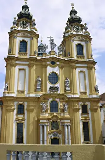 Austria Prints: PRANDTAUER, Jakob (1660-1726). Melk Abbey