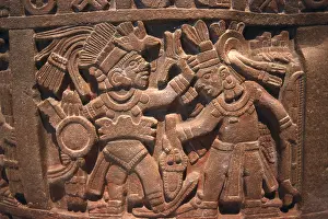 Kidney Stone Prints: Pre-Columbian relief with fighting scene