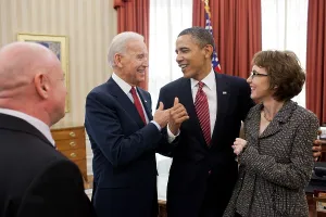 Vice Presidents Prints: Pres. Obama and VP Biden with former Rep