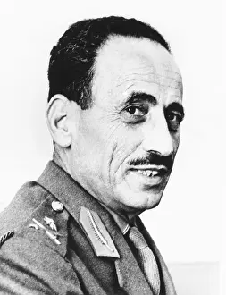 Iraqi Prints: President Abdul Rahman Aref of Iraq in 1966
