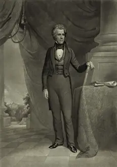 Elected Prints: President Andrew Jackson, in the White House with a view of the Capitol