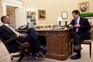 Gary Prints: President Barack Obama meets with Gary Locke