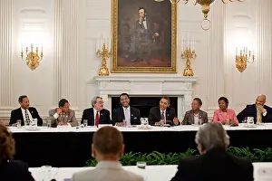 At Table Prints: President Barack Obama meets with members of the Congressional Black Caucus