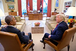 Obama Prints: President Barack Obama meets with President-elect Donald Trump on Nov