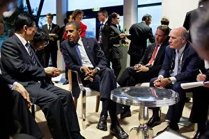 Daley Prints: President Barack Obama meets with President Hu Jintao of China