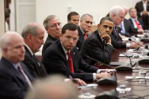 Expression Prints: President Barack Obama meets with the Senate Republican Caucus