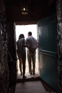 Michelle Prints: President Barack Obama and Michelle at the Door of No Return'