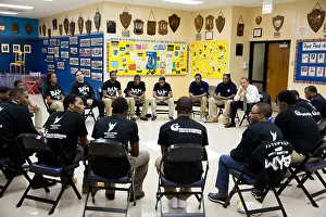 Chicago Prints: President Barack Obama participates in a Becoming a Man roundtable in Chicago