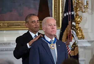Obama Prints: President Barack Obama presents Vice President Joe Biden with the Presidential Medal of Freedom
