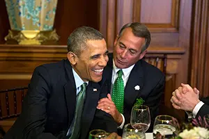 Partisan Prints: President Barack Obama and Speaker John Boehner at a St