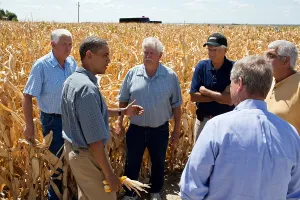 Climate Prints: President Barack Obama talks with farmers on the drought
