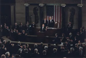 Us Capitol Prints: President Bush addresses a joint session of Congress regarding the end of the war with First Gulf War