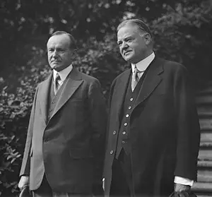 Hoover Prints: President Calvin Coolidge with 1928 Republican Presidential Nominee Herbert Hoover