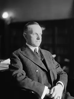 Hands Folded Prints: President Calvin Coolidge, ca. 1923-1928. (BSLOC_2015_15_92)